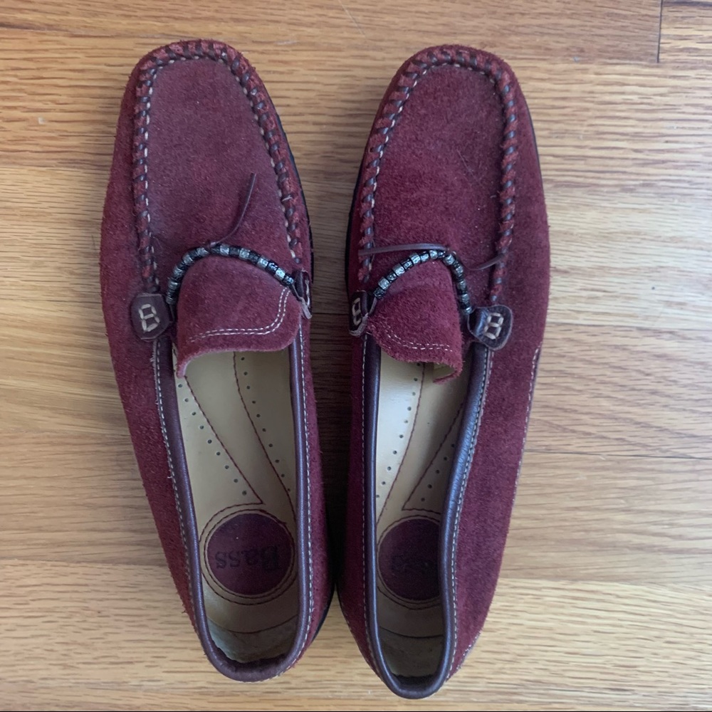 Vintage Bass square toe loafers